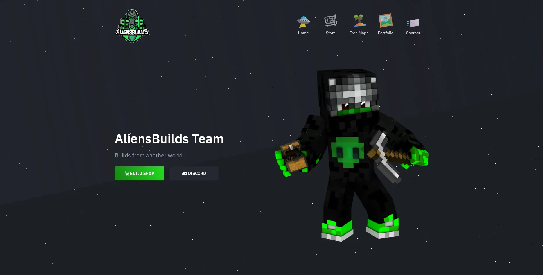 Previzualizare site AliensBuilds